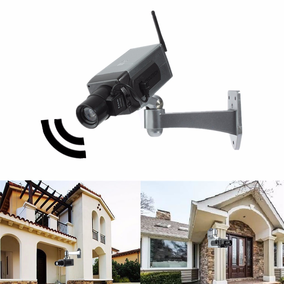 In/Outdoor Dummy Fake LED Flashing Security Camera CCTV Surveillance Imitation 9