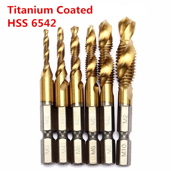 HSS 6542 M3-M10 Combination Drill Tap Bit Set