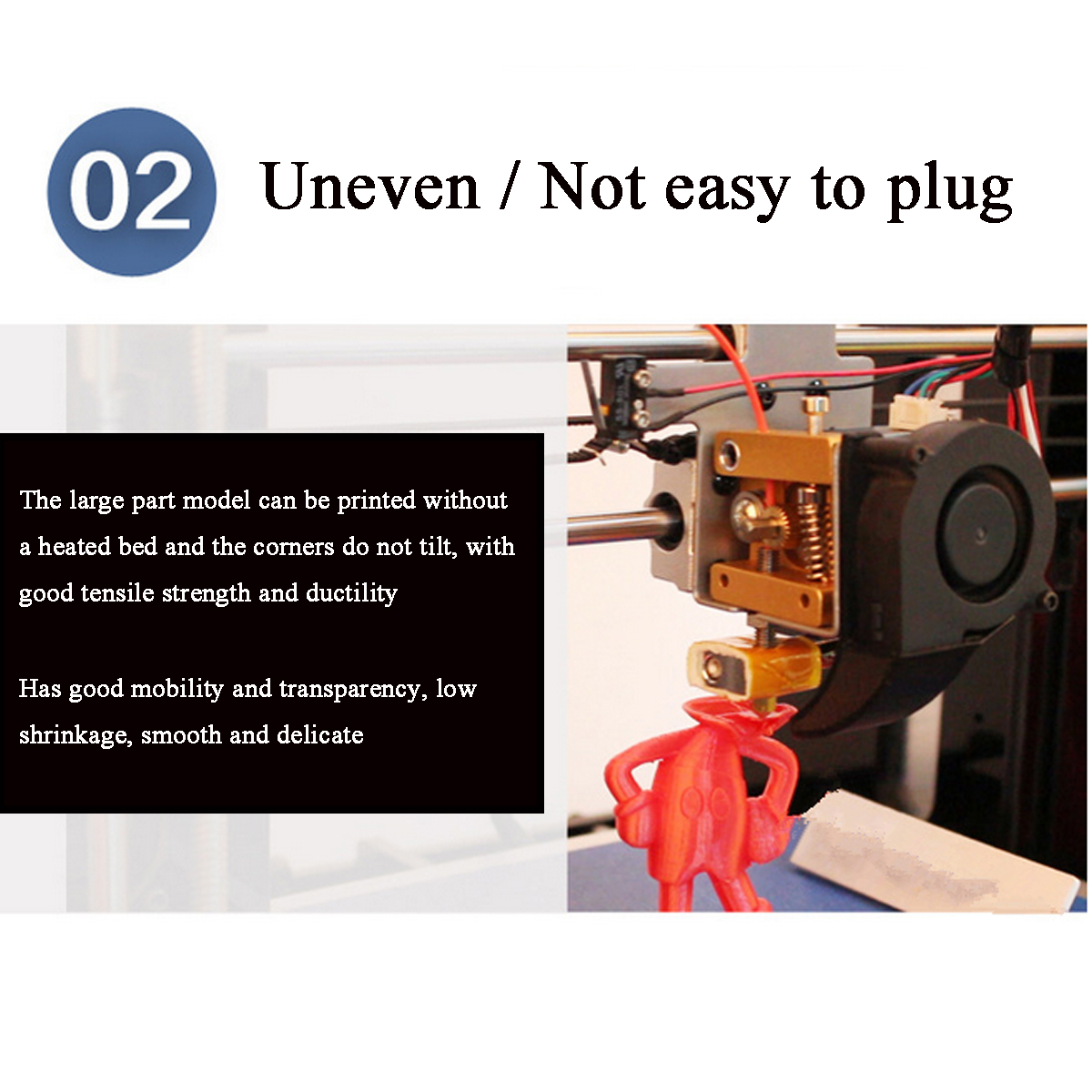 1.75mm 1kg/2.2lb PLA 3D Printer Filament For Mendel Printrbot Reprap Prusa 9