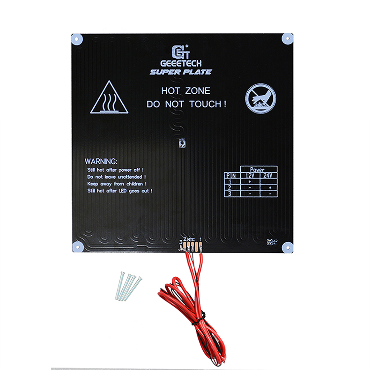 Geeetech® 230*230mm*4mm Superplate Black Glass Platform+Aluminum Substrate Heatbed+NTC 3950 Thermistor Kit For 3D Printer 7