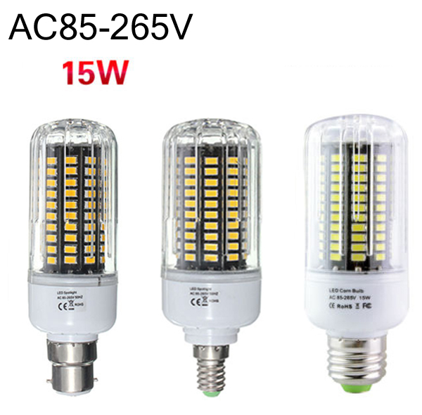 E27 E17 E14 E12 B22 15W LED 1200Lm Corn Blub AC85-265V