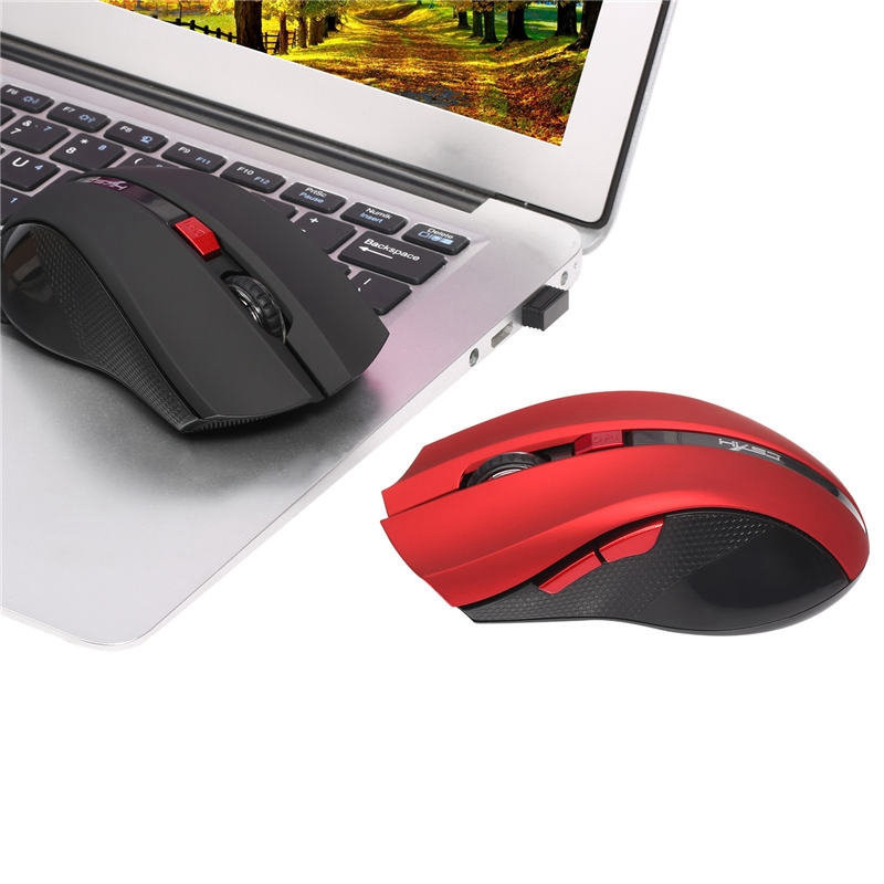 HXSJ X50 Wireless Mouse 2400DPI 6 Buttons ABS 2.4GHz Wireless Optical Gaming Mouse 42