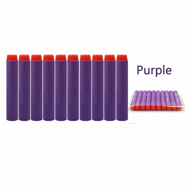 100PCS Purple Refill Bullets Dart For Nerf N-strike Elite Rampage Retaliator Series  - Photo: 2