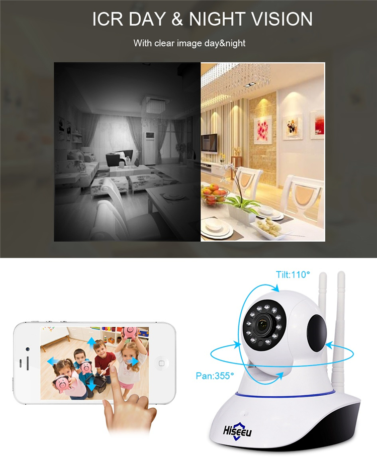 Hiseeu FH1C 1080P IP Camera WiFi Home Security Surveillance Camera Night Vision CCTV Baby Monitor 9