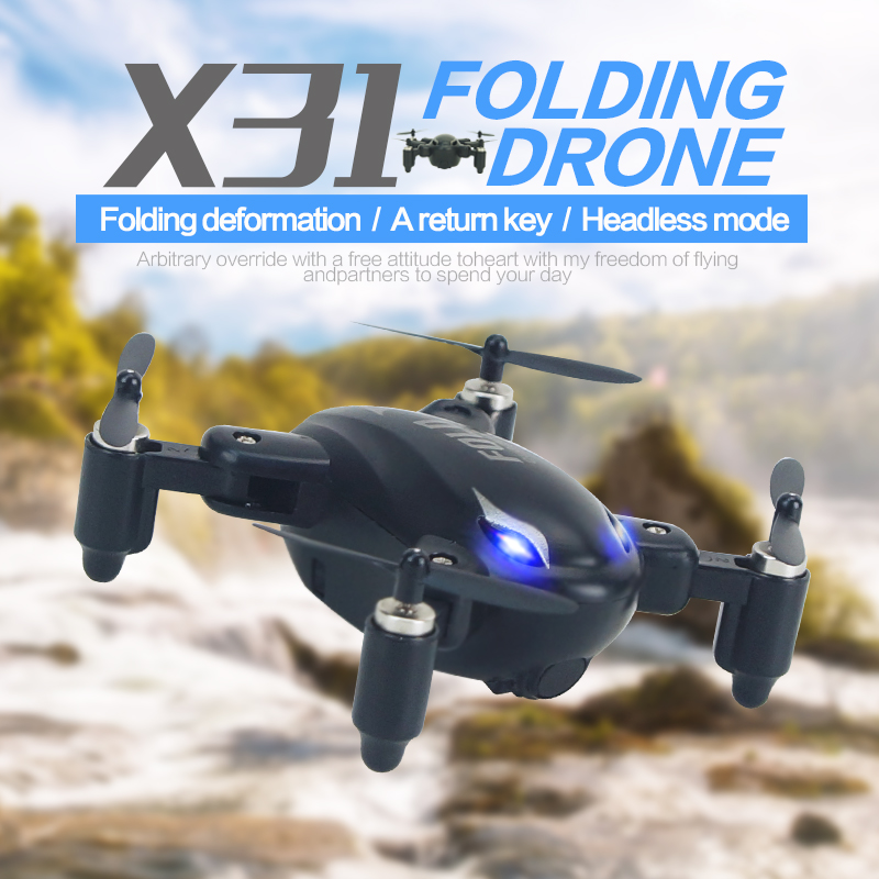 SY X31 With Foldable Arm Mini 2.4G 4CH Headless Mode RC Quadcopter RTF - Photo: 1