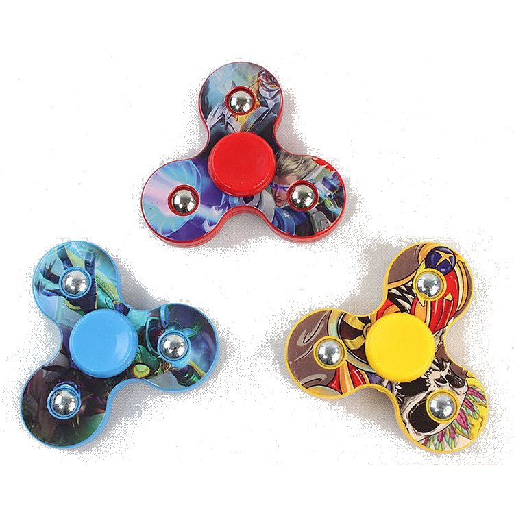 

Plastic Tri-Spinner Rotating Fidget Hand Spinner ADHD Autism Reduce Stress Focus Attention Toys