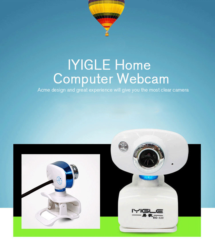 Original IYIGLE 12 Megapixels HD Webcam Computer PC Camera with Magic Effects 13
