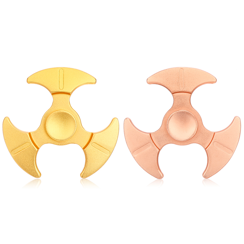 

Zinc Tri Rotating Fidget Hand Spinner ADHD Autism Fingertips Fingers Gyro Reduce Stress Toys Gift