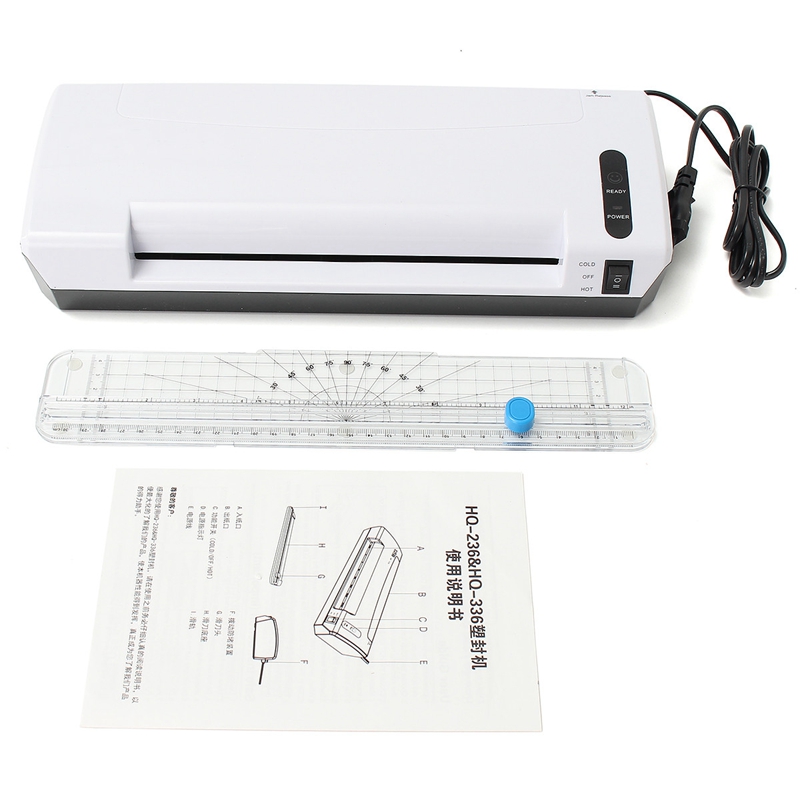 HQ-236 Laminator Thermal Photo Document Laminator Hot And Cold System Laminating Pouches Machine 12