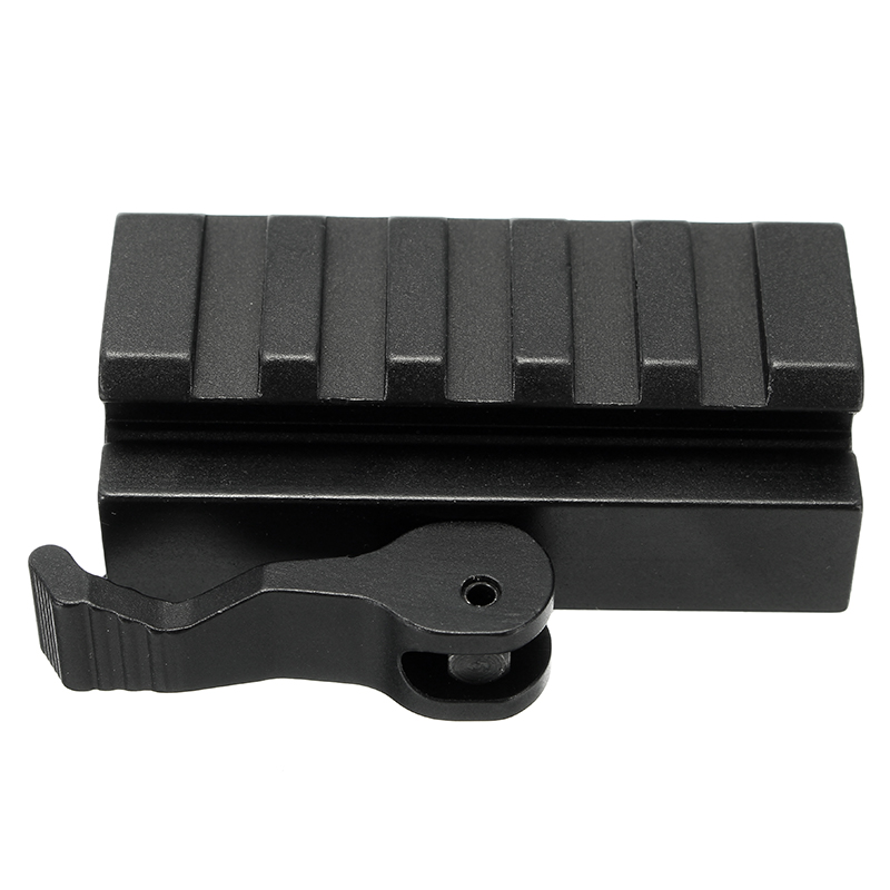 Quick Release Low Profile Compact Riser Quick Detachable 20mm Picatinny Rail Mount Adapter 11
