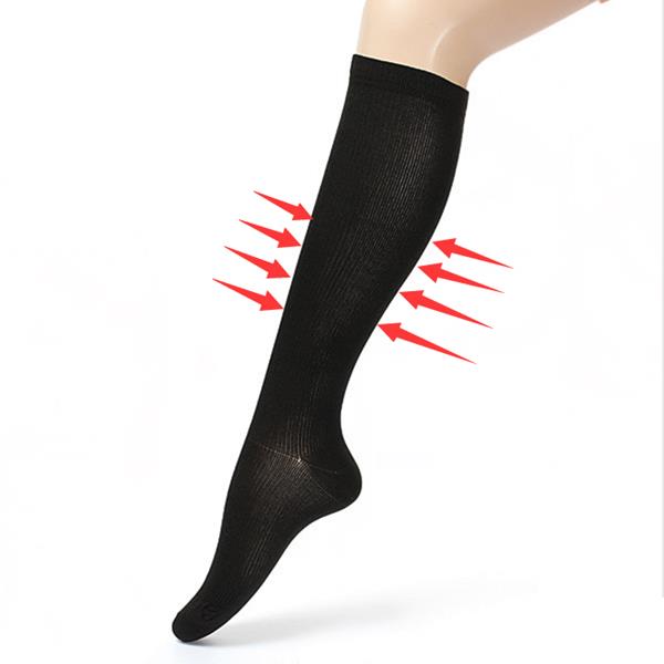 

2 Pairs Black L/XL Compression Socks Soothe Varicose Vein Stocking Relief Support Anti Fatigue Leg