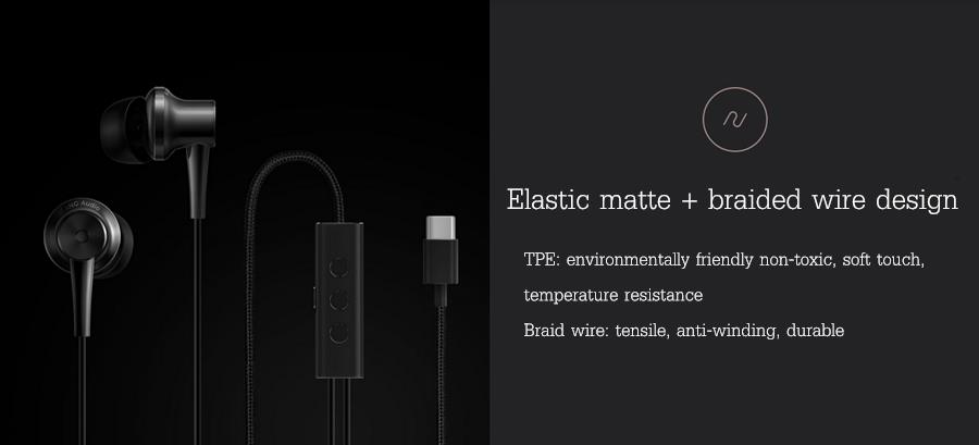 Original Xiaomi Active Noise Canceling USB Type-C Earphone Headphone With Mic