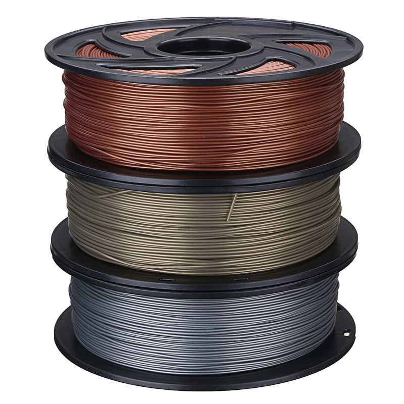 Aluminum/Bronze/Copper 1.75mm 1kg PLA Filament For 3D Printer RepRap 3