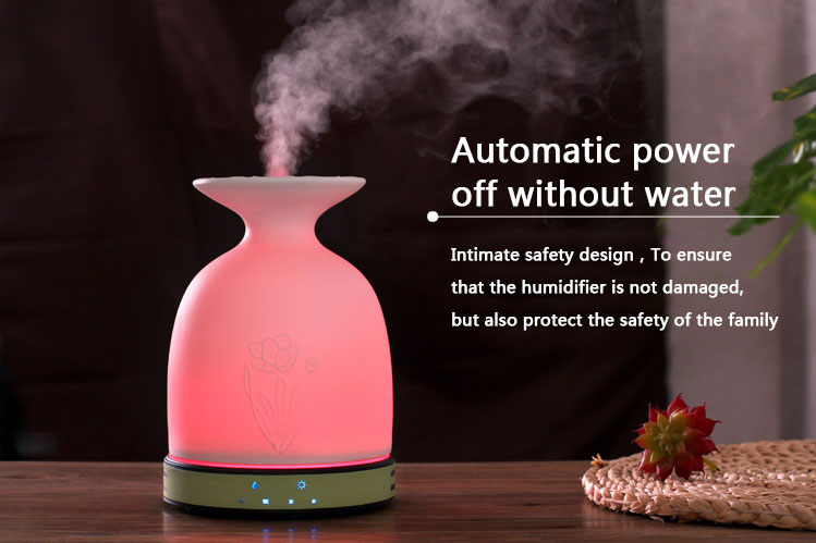 200ml Essential Oil Diffuser Aromatherapy Diffuser Ultrasonic Humidifier 7 LED Color Moon Light 9