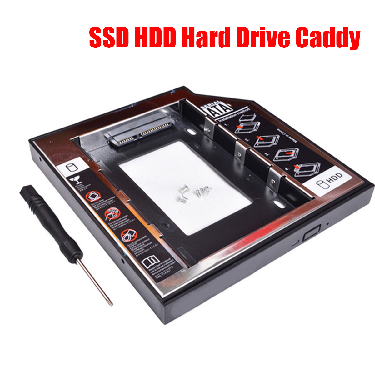2nd HDD SSD Hard Drive Caddy for IBM Lenovo Thinkpad T430 T430i W530 T530 T530i 60