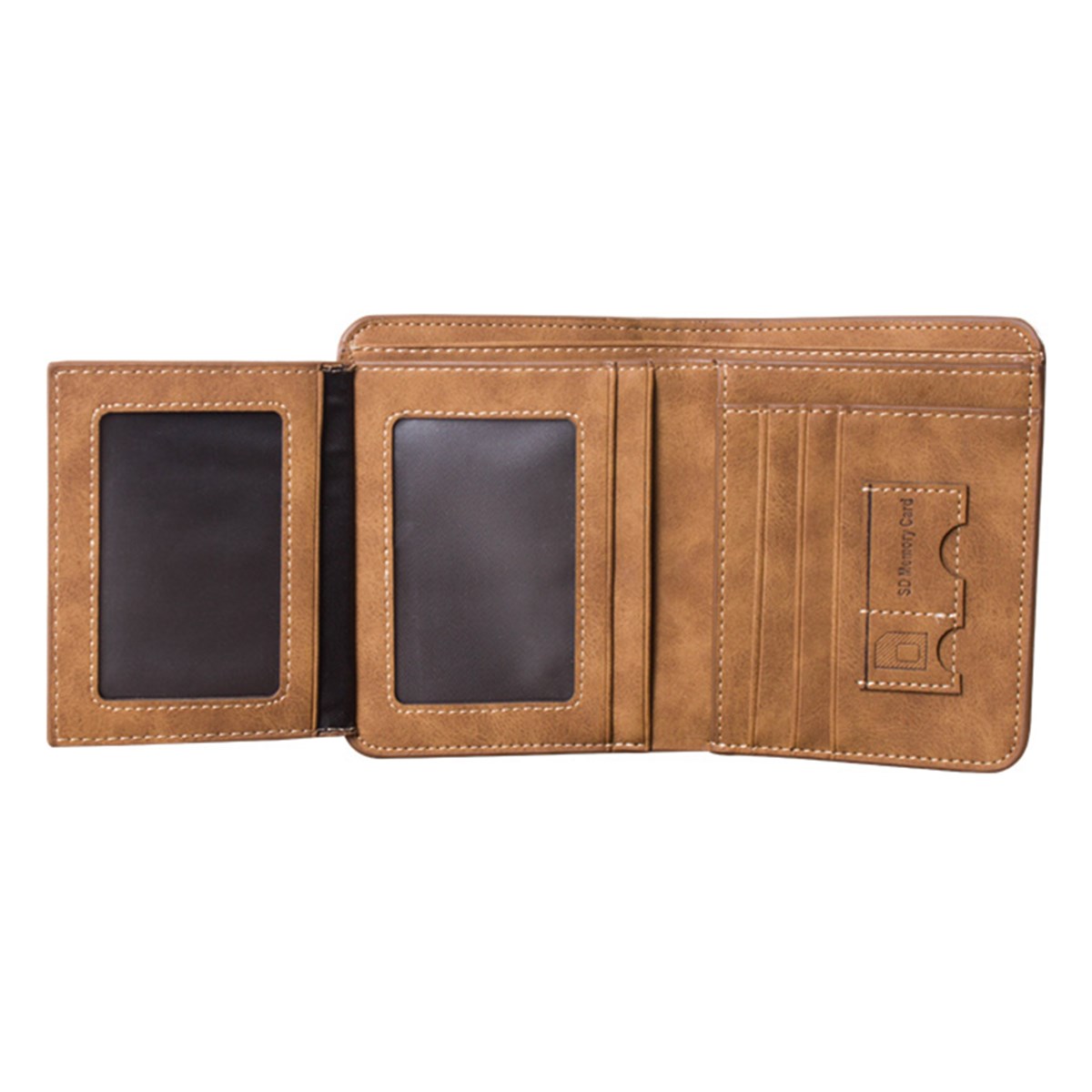 IPRee® Men's Vintage RFID Blocking Trifold Wallet PU Leather ID Credit Card Holder 17