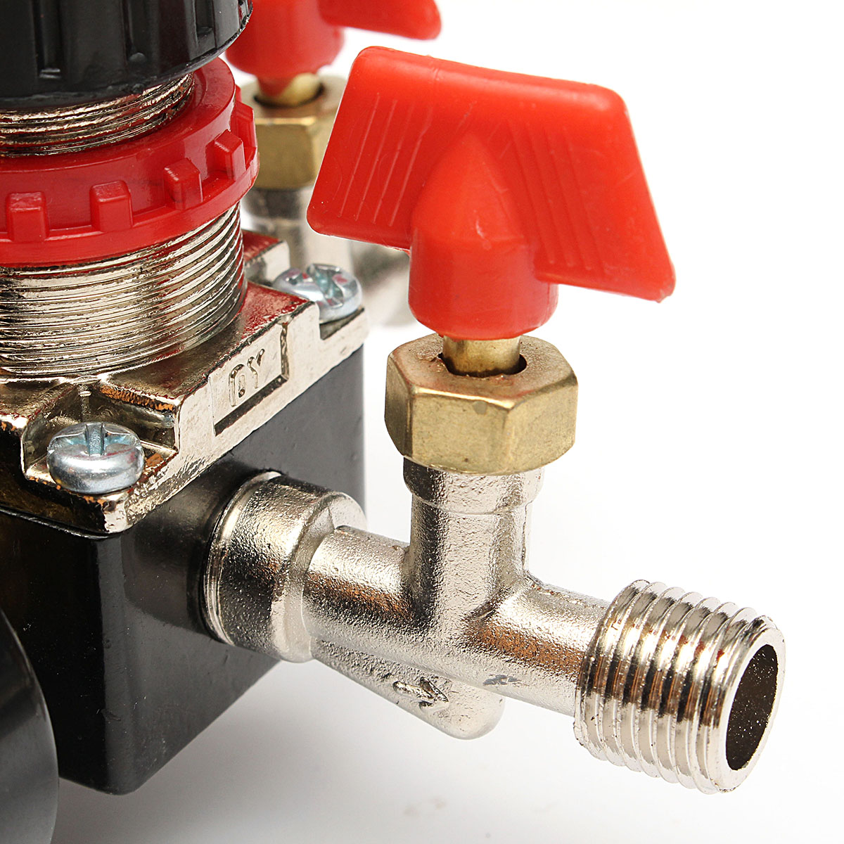 125psi air compressor pressure valve switch control manifold regulator gauges