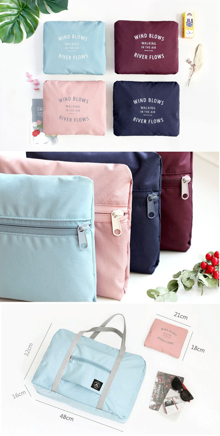 IPRee® Portable Travel Storage Bag Waterproof Polyester Folding Luggage Handbag Pouch 17