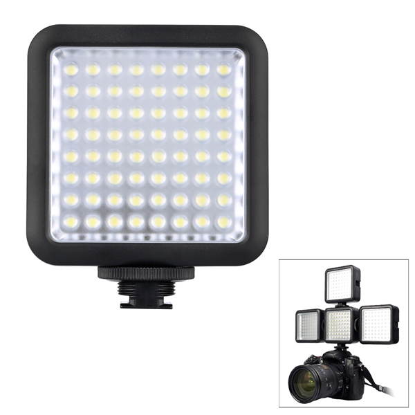 Godox LED64 LED Lamp Video Light for DSLR Camera Camcorder mini DVR Interview Macro photography 12