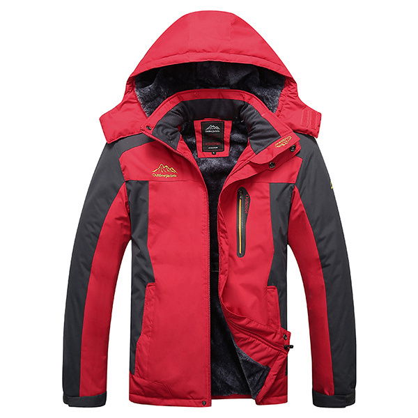 Waterproof Windproof Fleece Plus Outdoor Warm Jackets S-7XL
