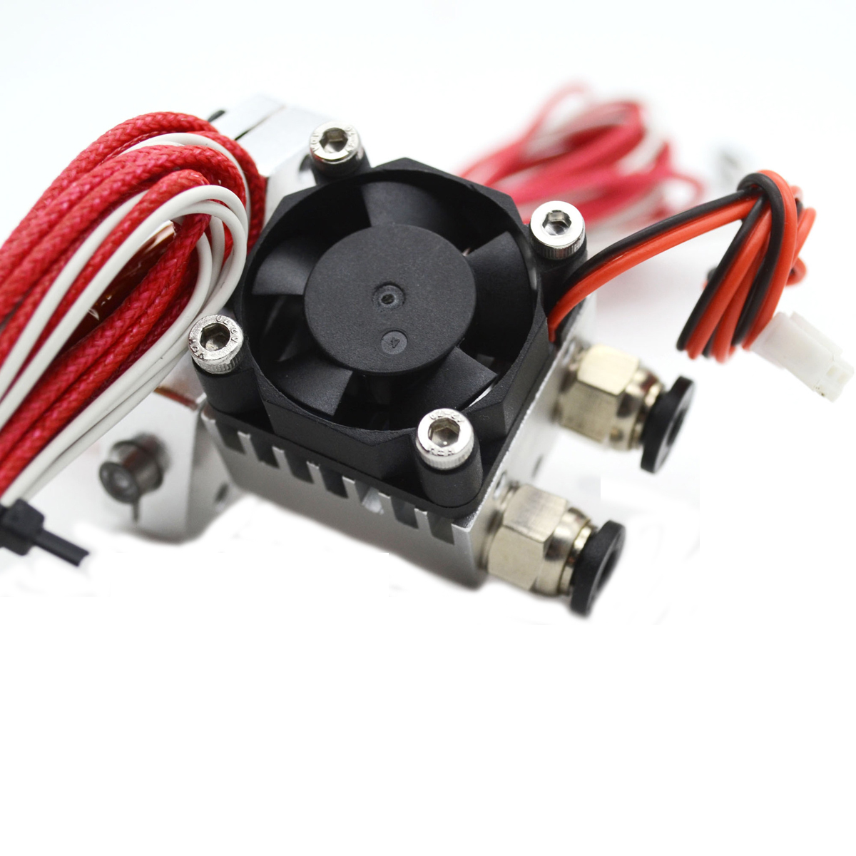 1.75mm/3.0mm Fialment 0.4mm Nozzle Upgraded Dual Head Extruder Kit for 3D Printer 14