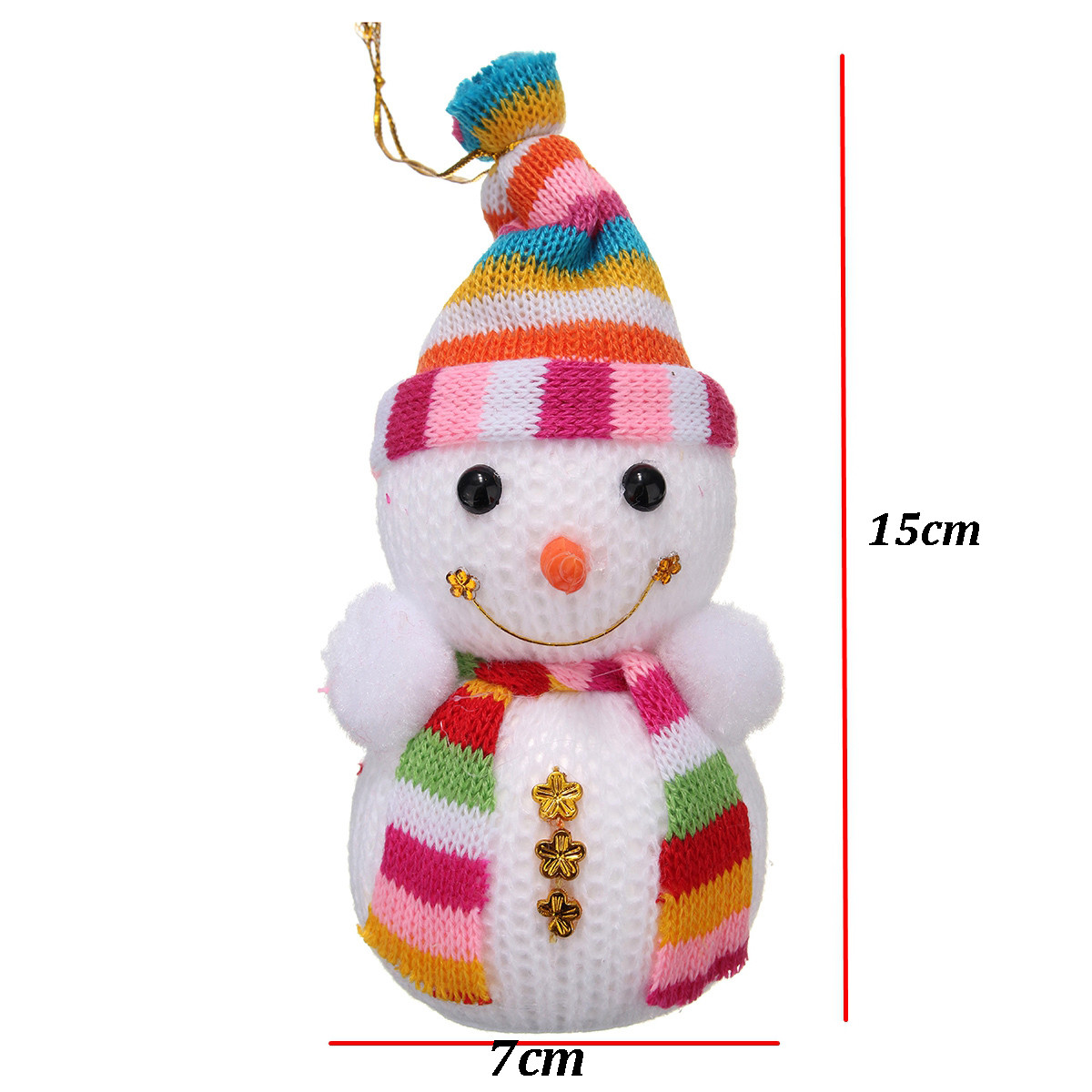 5Pcs Christmas Snowman Doll Xmas Festival Tree Hanging Ornament Decoration Gifts - Photo: 7