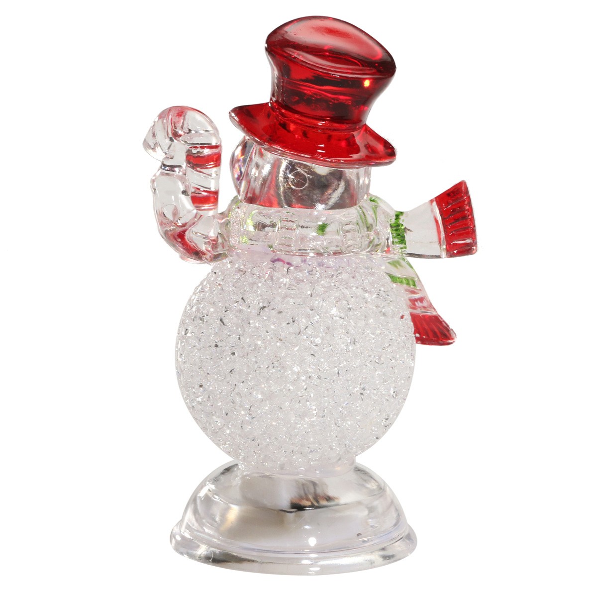 Acrylic Christmas Xmas Transparent Snowman LED Light Color Changing Home Decor - Photo: 10