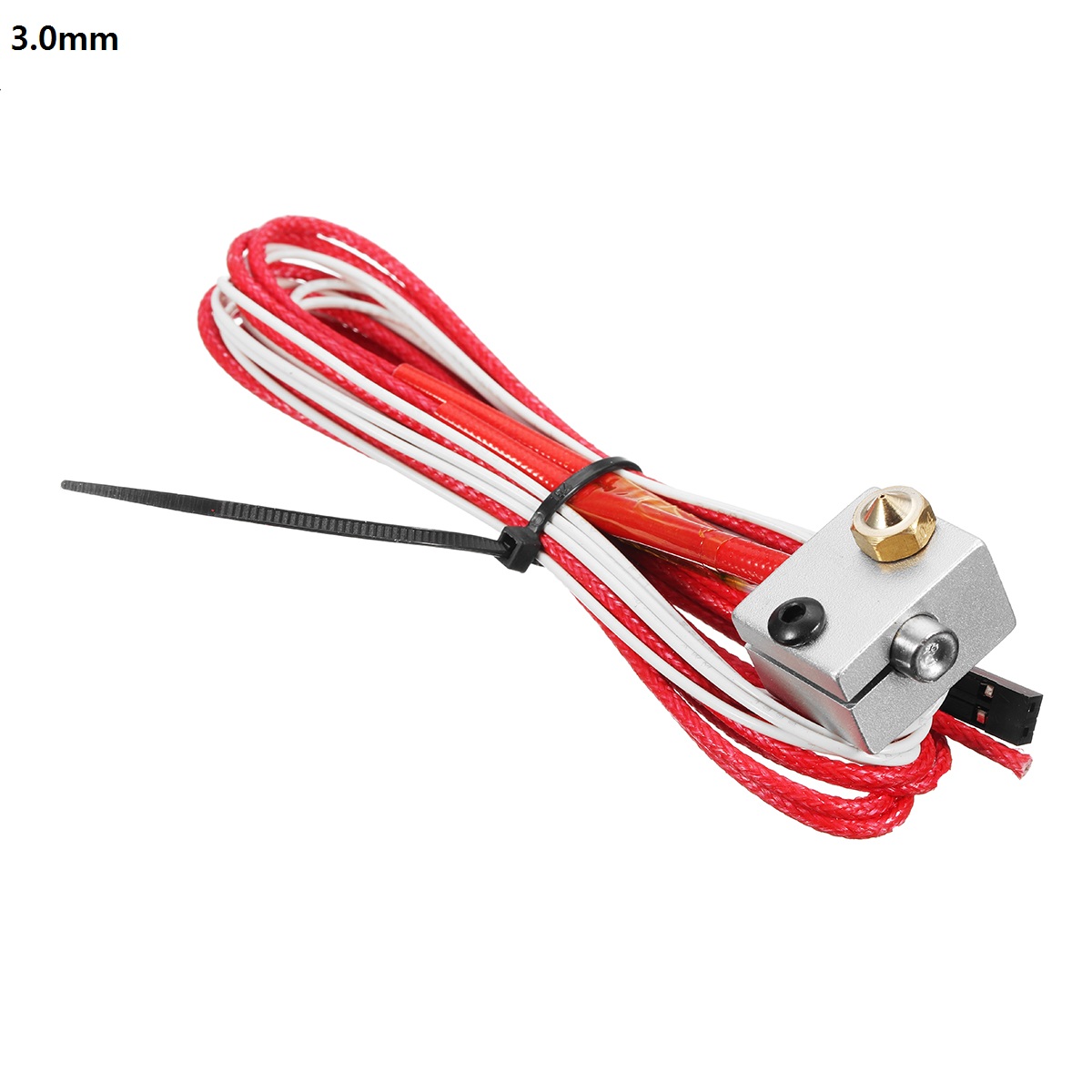 1.75mm/3.0mm Fialment 0.4mm Nozzle Upgraded Dual Head Extruder Kit for 3D Printer 17