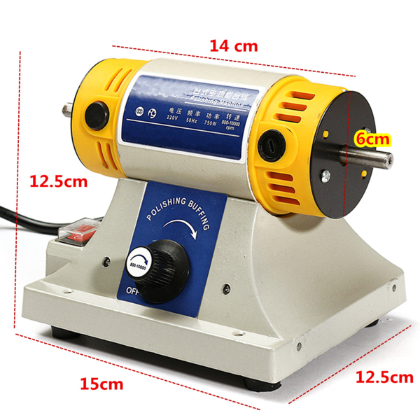 TM® 220V Adjustable Speed Mini Polishing Machine For Dental Jewelry Motor Lathe Bench Grinder Kit 22
