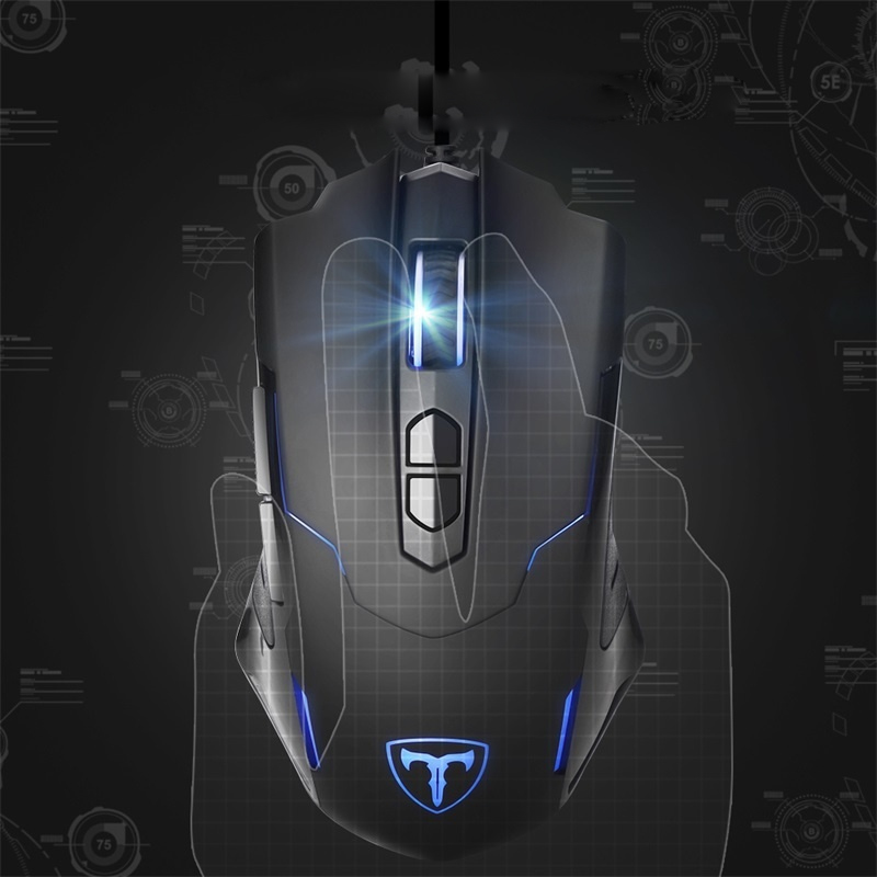RGB Backlight Gaming Mouse 2400DPI Adjustable 7 Buttons USB Wired Mice Optical Mouse 32