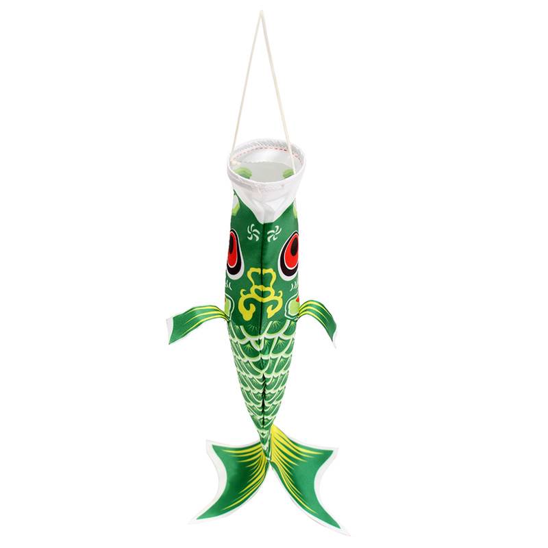 40cm Multicolor Koi Nobori Carp Wind Sock Koinobori Fish Kite Flag Hanging Decor - Photo: 3