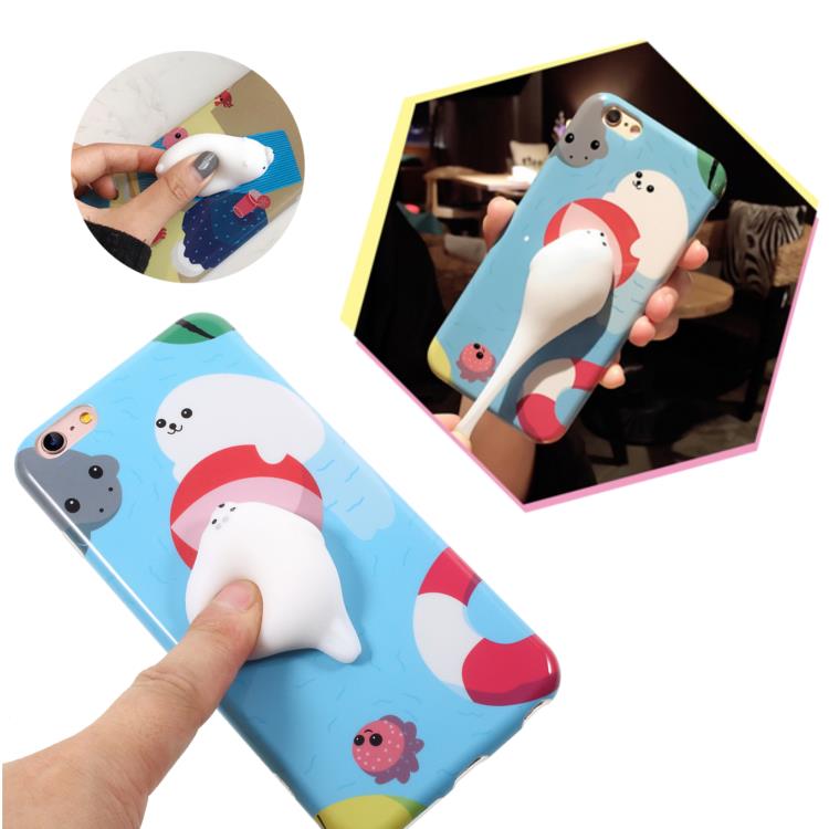 

Bakeey™ Cartoon 3D Squishy Squeeze Slow Rising Polar Bear Seal Soft TPU Case for iPhone 6&6s 6sPlus