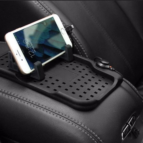 Magnetic Non-Slip Charging Cable Car Stand Mount Holder