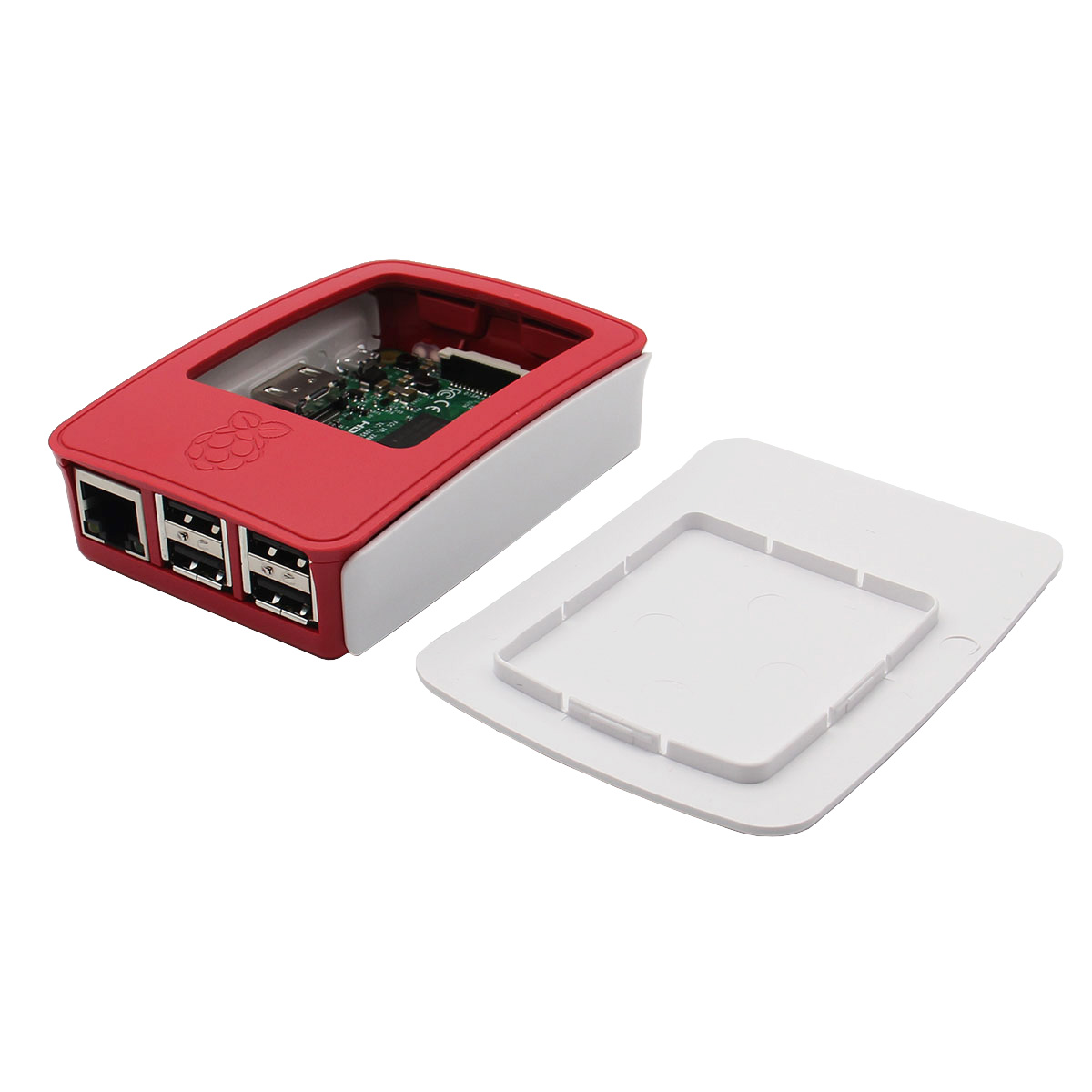 3 In 1 Raspberry Pi 3 Model B + Official Case + Heat Sinks Set 11
