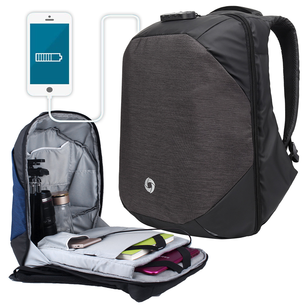 YINGNUO BO-08 Waterproof Shockproof Pickproof Lock Camera Tripod Laptop Storage Bag Backpack 6