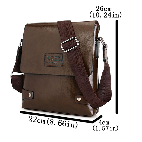 Men Bag, PU Business Shoulder Package, Male Casual Messenger Briefcase,  Black Brown Crossbody Bag,
