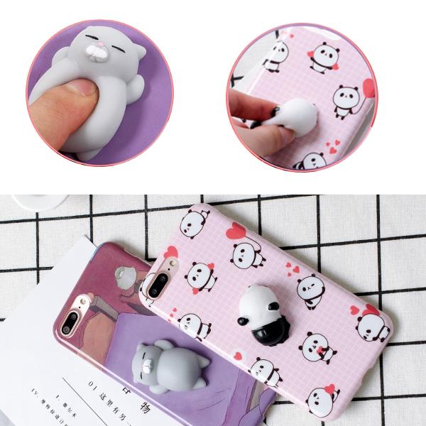 

Bakeey™ Cartoon 3D Squishy Squeeze Slow Rising Lazy Cat Panda Soft TPU Case for iPhone 7&7Plus