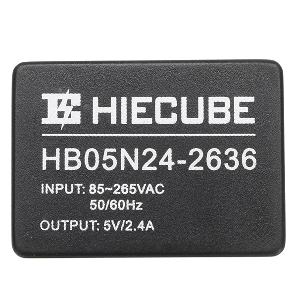 

HB05N24 AC-DC 220V To 5V 2.4A Isolated Switching Power Module