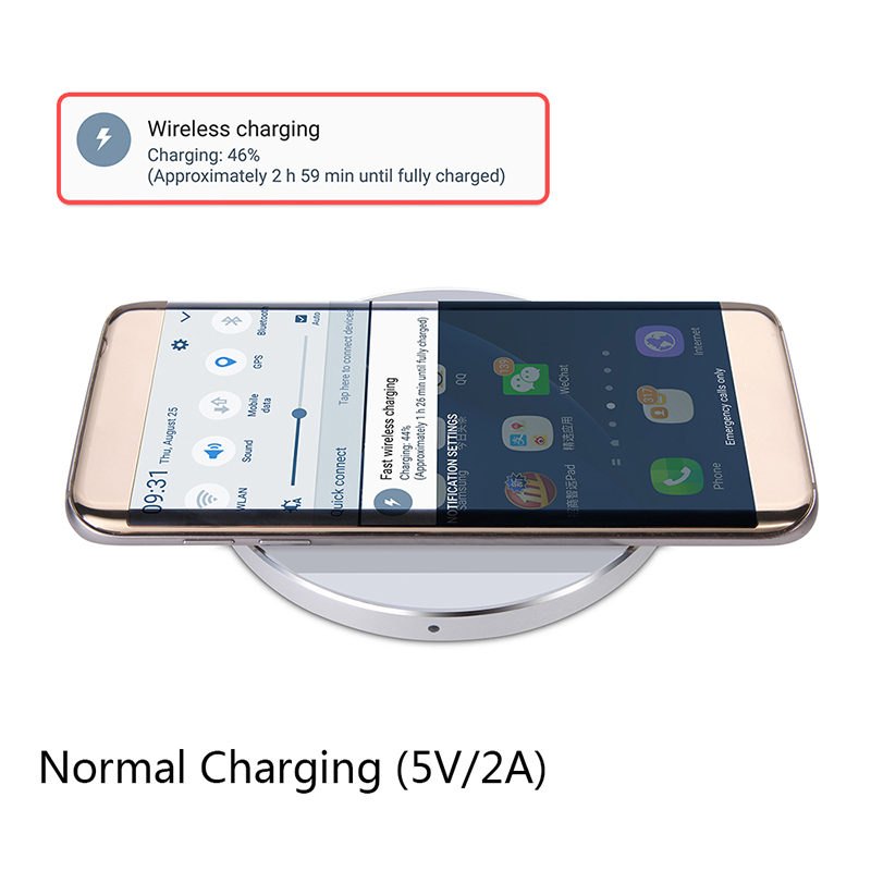 kd01 2A Wireless Fast Charger For iphone X 8/8Plus Samsung S8 Xiaomi mi5 mi6 25