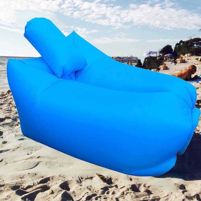 Outdoor Fast Inflatable Lazy Sofa Beach Lounge With Pillow