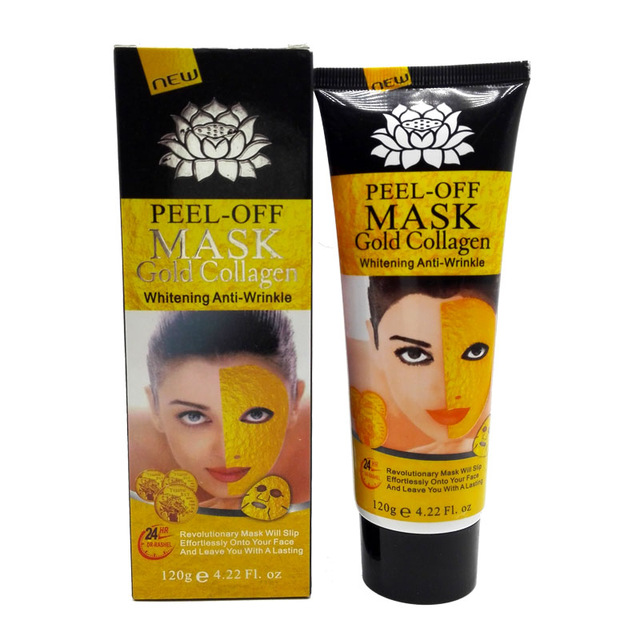 Gold Collagen Mask Peel Off Vitamin E Face Care Whitening Wrinkle 