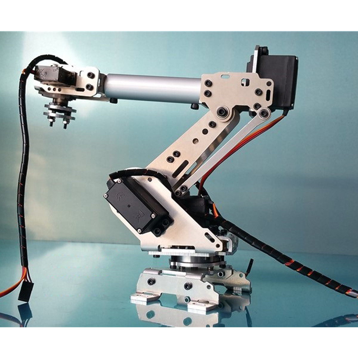 6DOF Mechanical Robot Arm Claw With Servos For Robotics Arduino DIY Kit 9