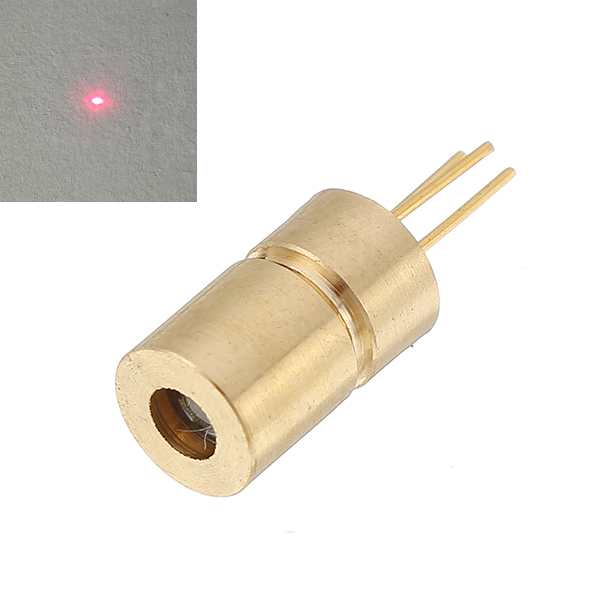 650nm 10mw 5V Red Dot Laser Diode Mini Laser Module Head for Equipment Industry 6x10.5mm 9