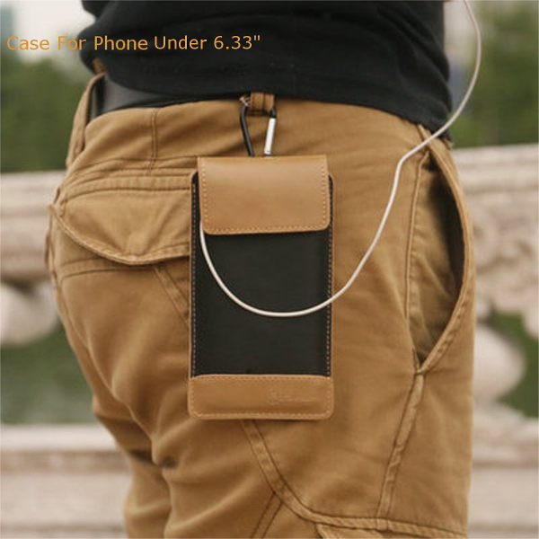 CaseMe Universal PU Leather Double-deck Waist Bag