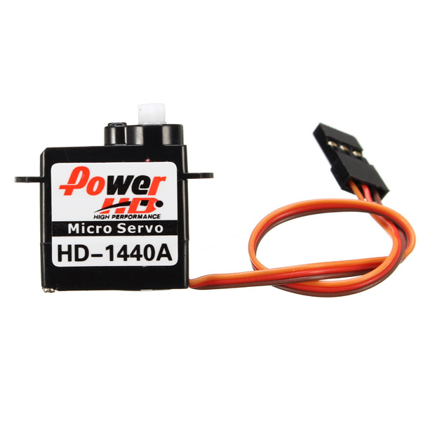 Power HD-1440A 0.8KG 4.4g Micro Servo Steering Engine Compatible with Futaba/JR RC Car Part - Photo: 2