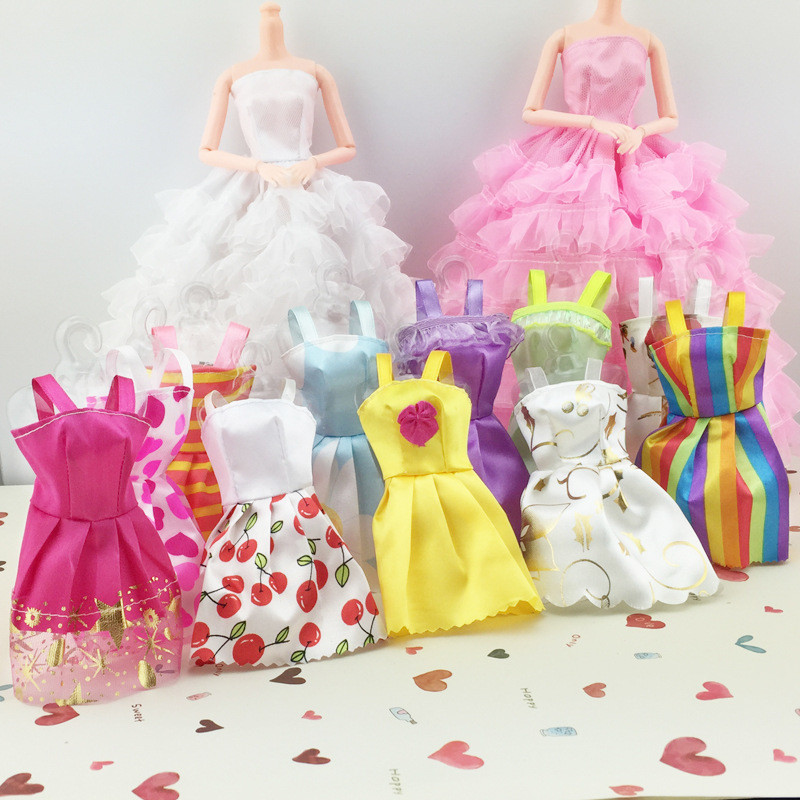 10PCS Fashion Party Dress For Noble Doll Mixed Style