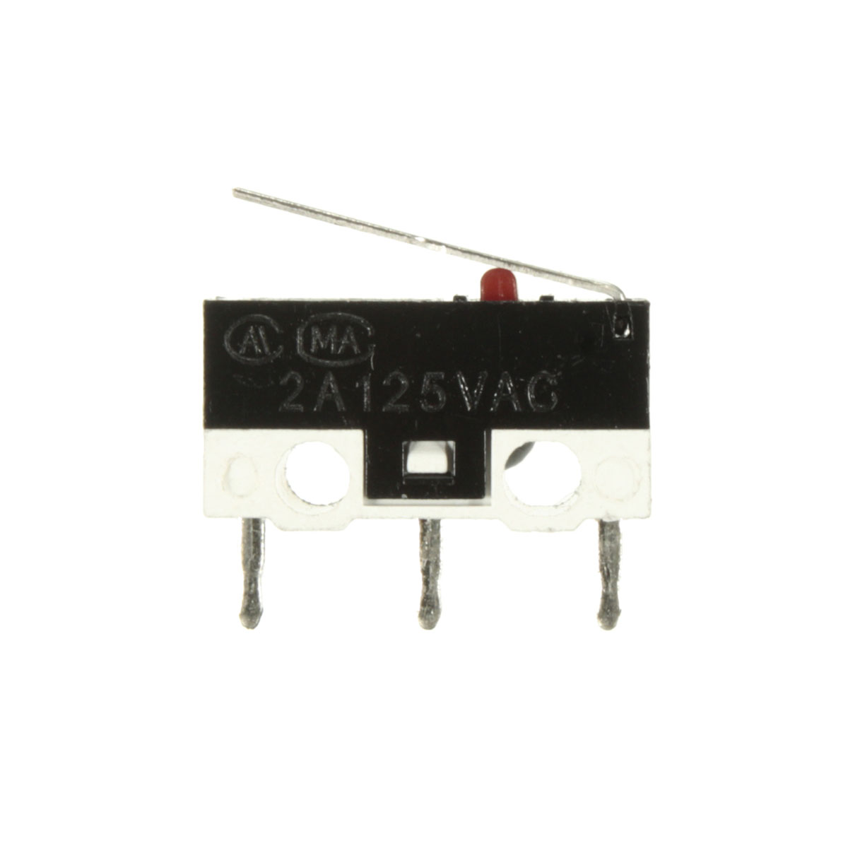 1A 250VAC 2A 30VDC SPDT 1NO 1NC Mini Micro Switch Short Straight Hinge Lever 11