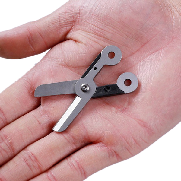 

EDC Stainless Steel Scissors Mini Protable Key Ring Scissors Practical Anti-lost Design Tool
