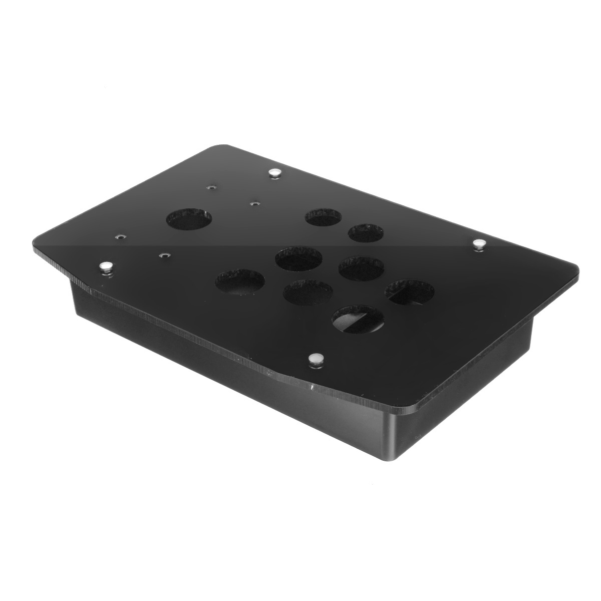 DIY Clear Black Acrylic Panel Case Sturdy Construction for Arcade Joystick Game Controller 10