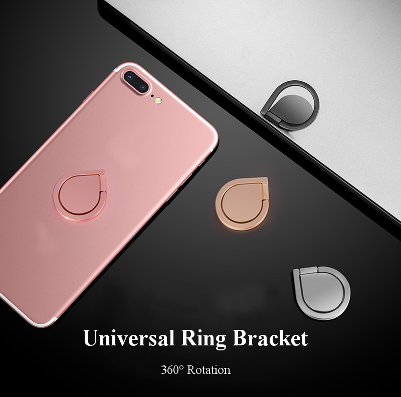 Universal 360° Rotation 180° Foldable Ring Bracket Phone Holder Desktop Stand for iPhone Samsung